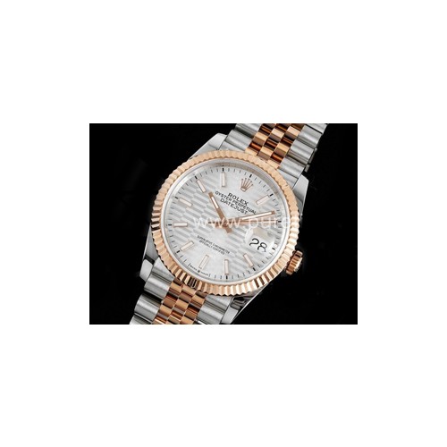 로렉스 데이저스트 36mm 로즈골드 실버 다이얼 | DateJust 36 SS_RG 126203 JDF 1_1 Best Edition Silver Dial on Jubilee Bracelet A2824