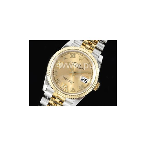 로렉스 데이저스트 36mm 옐로우골드 다이얼 | Datejust 36 SS_YG 904L Steel JDF 1_1 Best Edition YG Dial Diamonds 6_9 Markers on SS_YG Bracelet VR3235_files