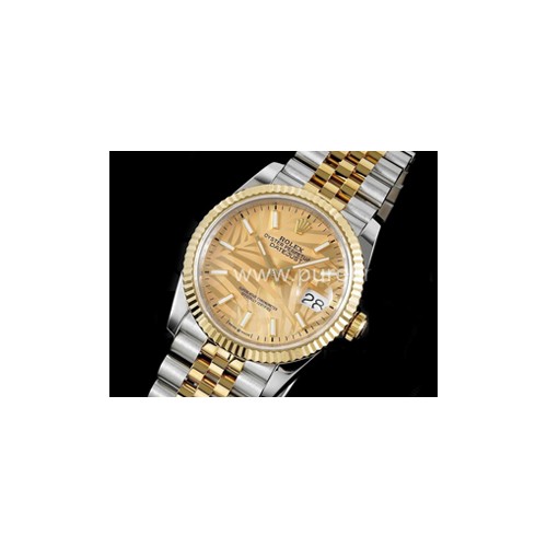 로렉스 데이저스트 36mm 옐로우골드 다이얼 | DateJust 36 SS_YG 126233 JDF 1_1 Best Edition New YG Textured Dial on Jubilee Bracelet A2824_files
