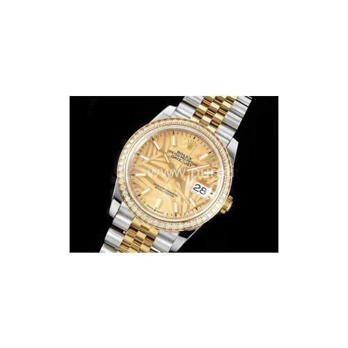 로렉스 데이저스트 36mm 옐로우골드 다이아몬드 베젤 옐로우 다이얼 | DateJust 36 SS_YG 126283 Diamonds Bezel JDF 1_1 Best Edition New YG Dial on Jubilee Bracelet A2824_files
