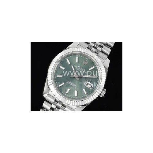 로렉스 데이저스트 41mm 그린 다이얼 | DateJust 41 126334 JDF 1_1 Best Edition 904L Steel Green Dial on SS Jubilee Bracelet VR3235
