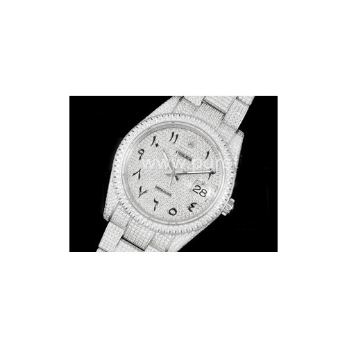 로렉스 데이저스트 41mm 풀 다이아몬드 다이얼 | Datejust 41 SS Full Diamonds JDF 1_1 Best Edition on Bracelet A2824_files