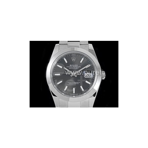 로렉스 데이저스트 41mm 그레이 다이얼 | DateJust 41 126330 904L SS VSF 1_1 Best Edition Gray Dial on Oyster Bracelet VS3235