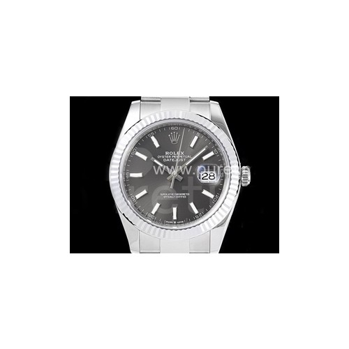 로렉스 데이저스트 41mm 그레이 다이얼 | DateJust 41 126334 904L SS VSF 1_1 Best Edition Gray Dial on Oyster Bracelet VS3235