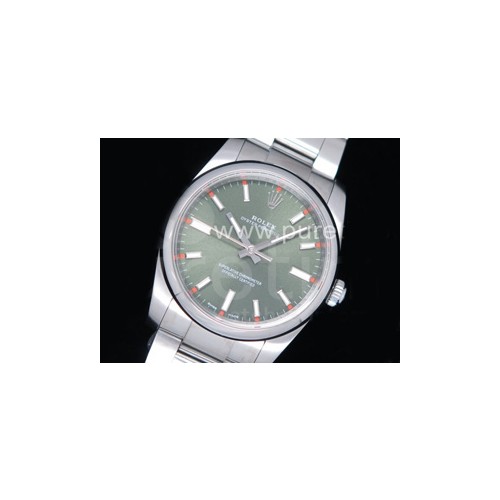 로렉스 오이스터 퍼페츄얼 34mm 그린 다이얼 | Oyster Perpetual 34mm 114200 UBF Best Edition Green Dial on SS Bracelet A2824
