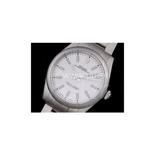 로렉스 오이스터 퍼페츄얼 39mm 화이트 다이얼 | Oyster Perpetual 39mm 114300 ACF Best Edition White Dial on SS Bracelet A2824