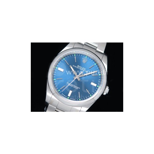 로렉스 오이스터 퍼페츄얼 39mm 블루 다이얼 | Oyster Perpetual 39mm 114300 UBF Best Edition Blue Dial on SS Bracelet A2824