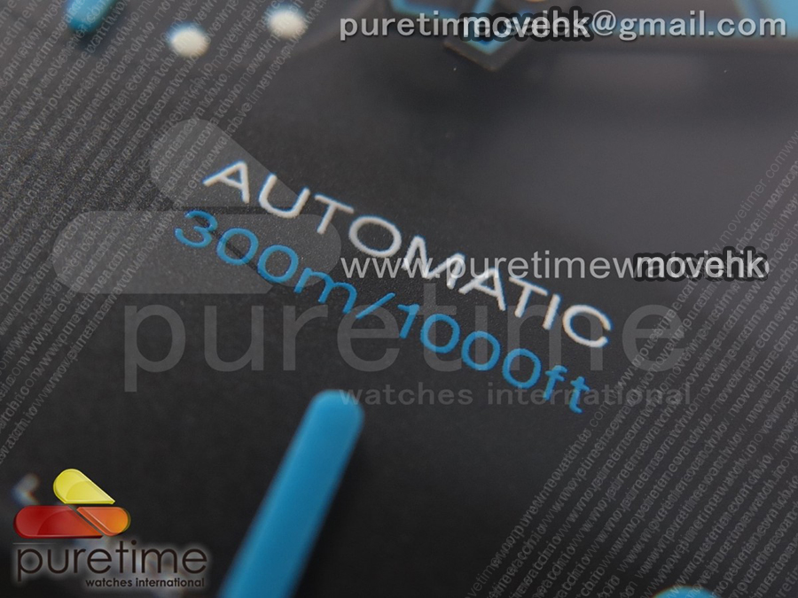 파네라임 팸1616 카보테크 47mm 블랙 다이얼 | PAM1616 Carbotech 47mm VSF Best Edition Black Dial Blue Markers on Rubber Strap P.9010 Clone