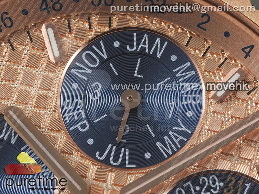 오데마피게 로얄오크 41mm 컴플리케이션 크로노 로즈골드 다이얼 | Royal Oak 41mm Complicated 26574 RG APSF1:1 Best Edition RG Dial on RG Bracelet A5134