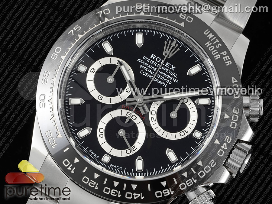 [최신작]로렉스 데이토나 116500 블랙 다이얼 | Daytona 116500 BTF 1:1 Best Edition 904L SS Case and Bracelet Black Dial SA4130 상세이미지 3
