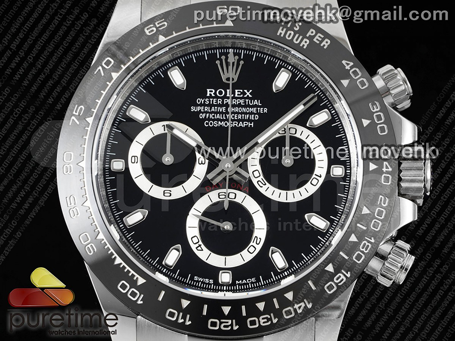 [최신작]로렉스 데이토나 116500 블랙 다이얼 | Daytona 116500 BTF 1:1 Best Edition 904L SS Case and Bracelet Black Dial SA4130 상세이미지 10