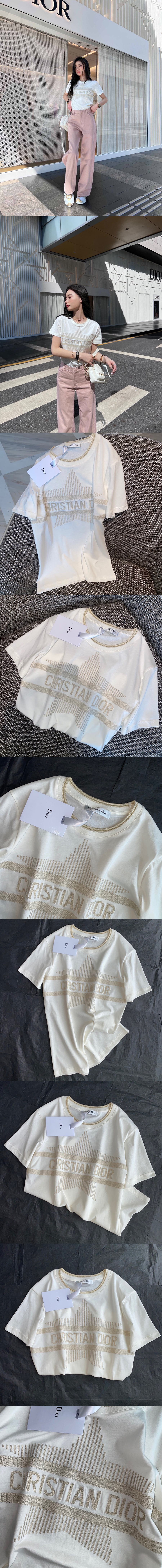 크리스챤 디올 2022 여성용 반팔티 WM103 W2