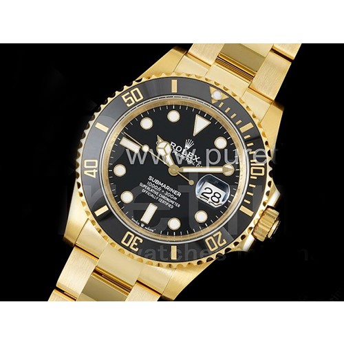 로렉스 서브마리너 옐로우골드 블랙 세라믹 베젤 블랙 다이얼 | Submariner 126618 LN YG Black Ceramic 904L Steel VSF 1:1 Best Edition VS3235