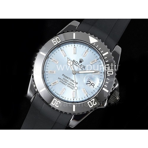 로렉스 서브마리너 40mm 블랙 세라믹 베젤 블루 다이얼 | Submariner 40mm Black Ceramic 5GF Best Edition Ice Blue Dial on Black Rubber Strap SA3135