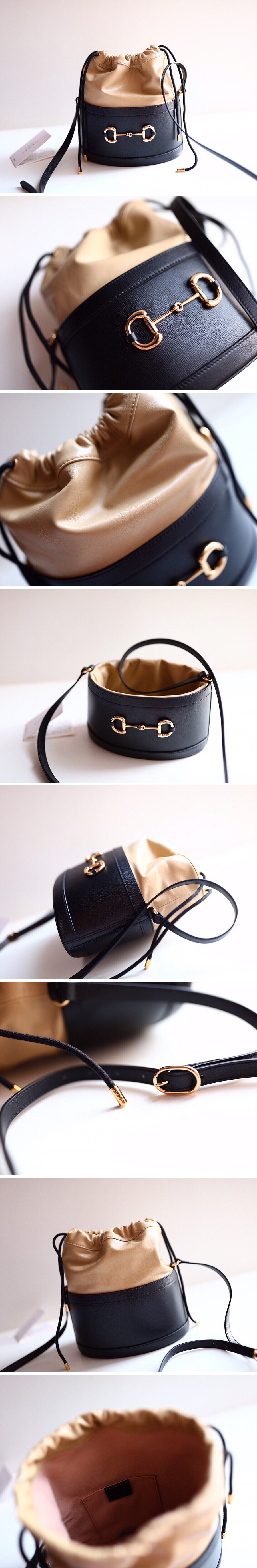 [GUCCI] 구찌 1955 홀스빗 스몰 버킷백 602118 투톤, GU3, 홍콩명품쇼핑몰,가방,여자가방,무브타임,명품백