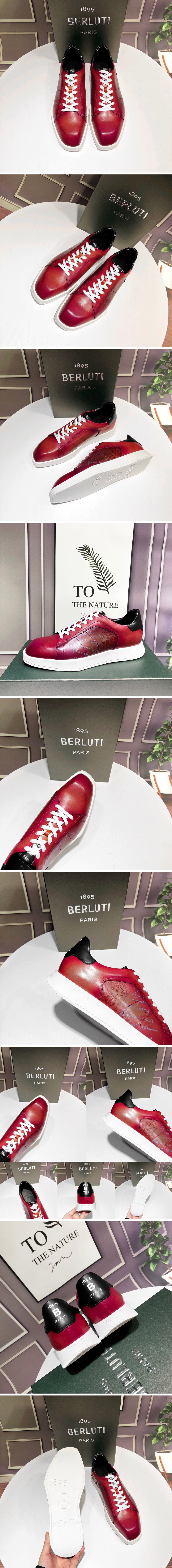 [BERLUTI] 벨루티 스텔라 스크리토 그래픽 레더 스니커즈 운동화 슈즈 SE457, BLB, 홍콩명품신발,명품슈즈,사계절,핸드메이드,베네지아레더,무브타임