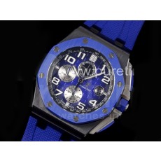 [홍콩명품시계.AUDEMARS PIGUET] 오데마피게 로얄오크 오프쇼어 44mm 블루 리얼 세라믹 크로노 블루 다이얼, 명품레플리카,남자명품시계,워치,중년남자,SA,명품시계,고무밴드