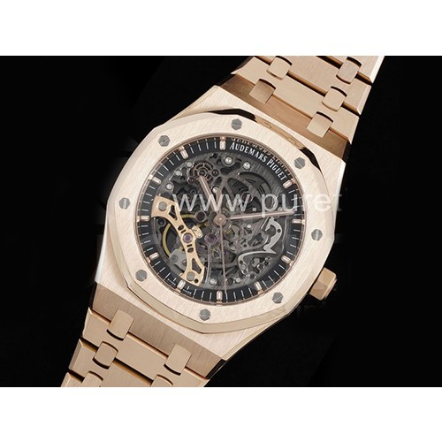 [홍콩명품시계.AUDEMARS PIGUET] 오데마피게 로얄오크 41mm 로즈골드 스켈레톤 다이얼, 명품레플리카,남자명품시계,워치,중년남자,SA,명품시계,고무밴드