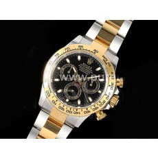 [홍콩명품시계.ROLEX] 로렉스 데이토나 116523 옐로우골드 크로노그래프 블랙 다이얼 콤비, 롤렉스,명품레플리카,남자명품시계,워치,중년남자,SA,명품시계,메탈밴드스트랩