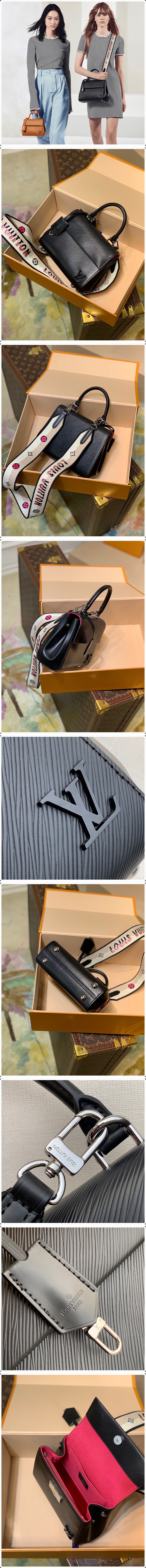 [홍콩명품,LOUIS VUITTON] 루이비통 모노그램 클러니 미니 토트백 LV로고 M58931, 블랙, BDA, 명품가방,뤼비똥,최신,22SS,여자가방,미러급,레플리카,무브타임,직구쇼핑몰