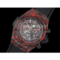 [홍콩명품시계,HUBLOT] 휴블럿 위블로 빅뱅 유니코 레드 카본 스켈레톤 다이얼, 명품레플리카,무브타임,남자명품시계,워치,중년남자,SA,명품시계,고무밴드스트랩