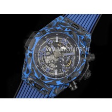 [홍콩명품시계,HUBLOT] 휴블럿 위블로 빅뱅 유니코 블루 카본 스켈레톤 다이얼, 명품레플리카,무브타임,남자명품시계,워치,중년남자,SA,명품시계,고무밴드스트랩