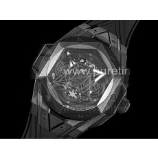 [홍콩명품시계,HUBLOT] 휴블럿 위블로 빅뱅 상블러우II 크로노 PVD 블랙 다이얼, 명품레플리카,무브타임,남자명품시계,워치,중년남자,SA,명품시계,고무밴드스트랩