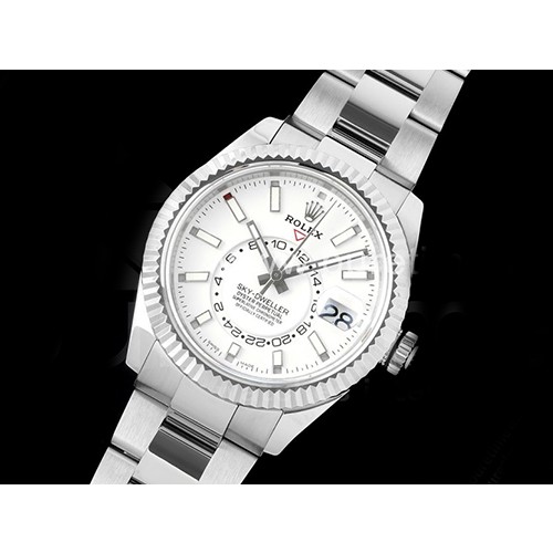 [홍콩명품시계.ROLEX] 로렉스 롤렉스 스카이드웰러 42mm 화이트 다이얼, 명품레플리카,무브타임,남자명품시계,워치,손목시계,메탈시계