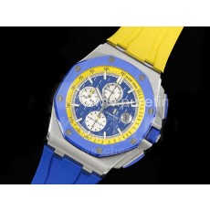 [홍콩명품시계.AUDEMARS PIGUET] 오데마피게 로얄오크 오프쇼어 44mm 블루 세라믹 베젤 블루 다이얼, 명품레플리카,남자명품시계,워치,중년남자,SA,명품시계,고무밴드