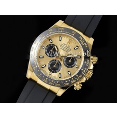 [홍콩명품시계.ROLEX] 로렉스 데이토나 116518 크로노 블랙 세라믹 베젤 옐로우골드 다이얼, 롤렉스,남자명품시계,워치,중년남자,SA,명품시계,고무밴드