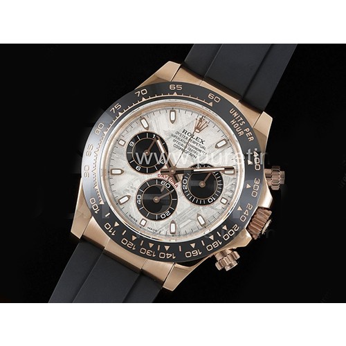 [홍콩명품시계.ROLEX] 로렉스 데이토나 116515 로즈골드 크로노 블랙 세라믹 베젤 Meteorite 다이얼, 롤렉스,남자명품시계,워치,중년남자,SA,명품시계,고무밴드