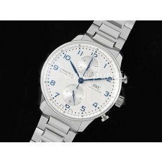 [홍콩명품시계.IWC] 아이더블유씨 포르투기스 크로노 IW3716 화이트 다이얼, 무브타임,남자명품시계,워치,중년남자,SA,명품시계,메탈시계