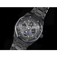 [홍콩명품시계.AUDEMARS PIGUET] 오데마피게 로얄오크 41mm 퍼페츄얼 칼렌더 블랙 세라믹 크로노 블랙 다이얼, 남자명품시계,워치,중년남자,SA,명품시계,스틸,메탈시계