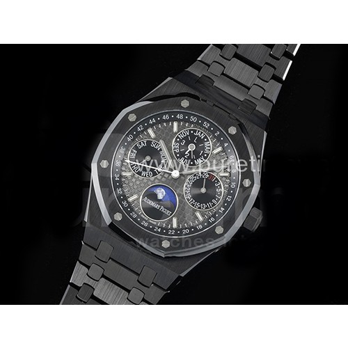 [홍콩명품시계.AUDEMARS PIGUET] 오데마피게 로얄오크 41mm 퍼페츄얼 칼렌더 블랙 세라믹 크로노 블랙 다이얼, 남자명품시계,워치,중년남자,SA,명품시계,스틸,메탈시계