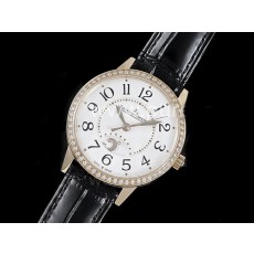 [홍콩명품시계.JAEGER-LECOULTRE] 예거르꿀뜨르 Rendez-Vous 나이트 데이 로즈골드 다이아몬드 베젤 화이트 다이얼, 무브타임,남자명품시계,워치,중년남자,SA,명품시계