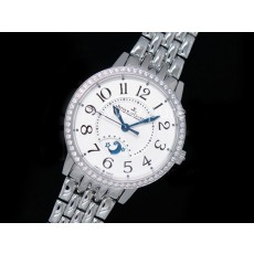 [홍콩명품시계.JAEGER-LECOULTRE] 예거르꿀뜨르 Rendez-Vous 나이트 데이 다이아몬드 베젤 화이트 다이얼, 무브타임,남자명품시계,워치,중년남자,SA,명품시계