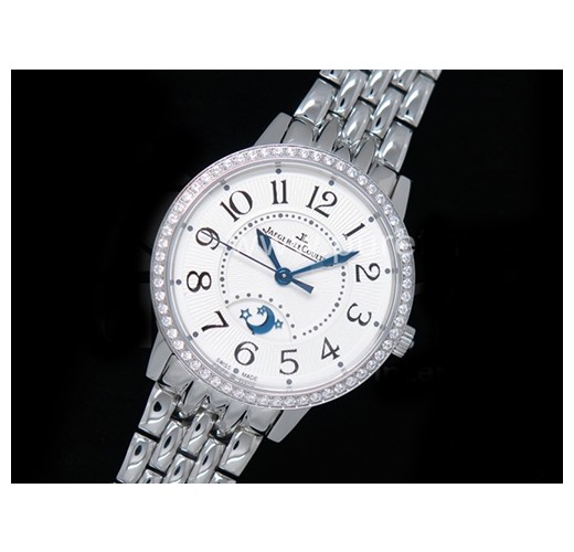 [홍콩명품시계.JAEGER-LECOULTRE] 예거르꿀뜨르 Rendez-Vous 나이트 데이 다이아몬드 베젤 화이트 다이얼, 무브타임,남자명품시계,워치,중년남자,SA,명품시계