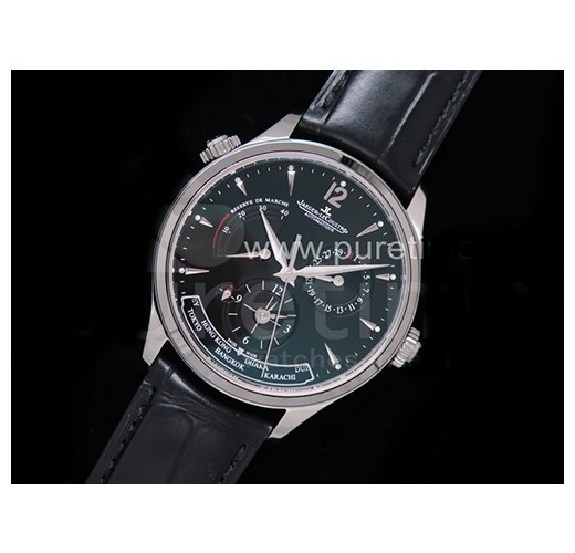 [홍콩명품시계.JAEGER-LECOULTRE] 예거르꿀뜨르 마스터 지오그래픽 GMT 파워리저브 블랙 다이얼, 무브타임,남자명품시계,워치,중년남자,SA,명품시계