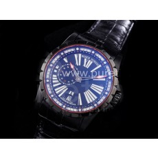 [홍콩명품시계.ROGER DUBUIS] 로저듀비스 익스칼리버 DBEX0542 DLC 블루 다이얼, 무브타임,남자명품시계,워치,중년남자,SA,명품시계