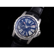 [홍콩명품시계.ROGER DUBUIS] 로저듀비스 익스칼리버 DBEX0543 티타늄 블루 다이얼, 무브타임,남자명품시계,워치,중년남자,SA,명품시계