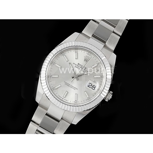 [홍콩명품시계.ROLEX] 로렉스 롤렉스 데이저스트 41mm 904L스틸 실버 다이얼, 무브타임,남자명품시계,워치,중년남자,SA,명품시계