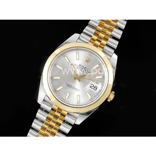 [홍콩명품시계.ROLEX] 로렉스 롤렉스 데이저스트 41mm 904L스틸 실버/옐로우골드 실버 다이얼, 무브타임,남자명품시계,워치,중년남자,SA,명품시계