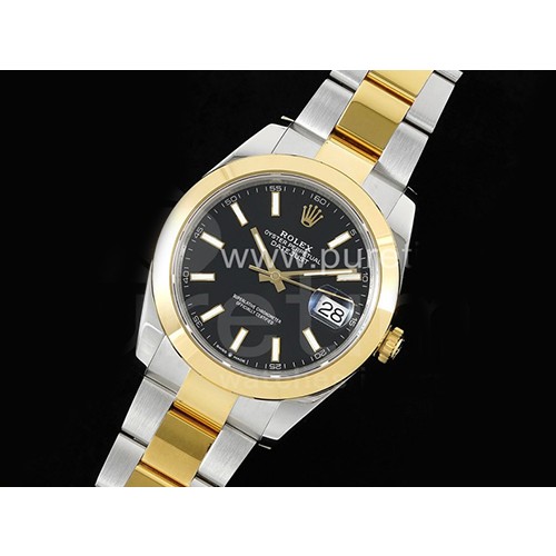 [홍콩명품시계.ROLEX] 로렉스 롤렉스 데이저스트 41mm 904L스틸 실버/옐로우골드 블랙 다이얼, 무브타임,남자명품시계,워치,중년남자,SA,명품시계