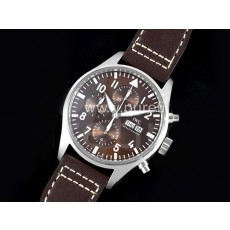 [홍콩명품시계.IWC] 아이더블유씨 파일럿 크로노 데이데이트 브라운 다이얼, 무브타임,남자명품시계,워치,중년남자,SA,명품시계