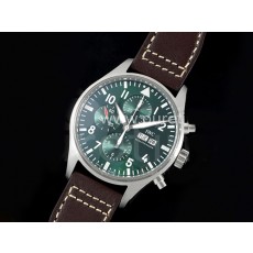 [홍콩명품시계.IWC] 아이더블유씨 파일럿 크로노 데이데이트 그린 다이얼, 무브타임,남자명품시계,워치,중년남자,SA,명품시계