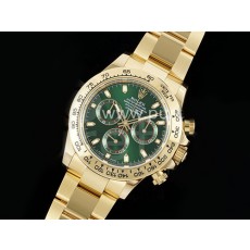 [홍콩명품시계.ROLEX] 로렉스 롤렉스 데이토나 40mm 116508 옐로우골드 그린 다이얼, 무브타임,남자명품시계,워치,중년남자,SA,명품시계