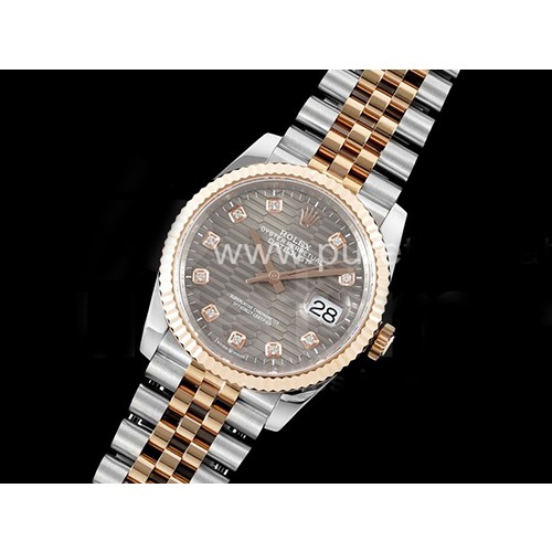 [홍콩명품시계.ROLEX] 로렉스 롤렉스 데이저스트 36mm 텐포인트 로즈골드 콤비 브라운 다이얼, 무브타임,남자명품시계,워치,중년남자,SA,명품시계,메탈시계