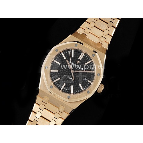 [홍콩명품시계.AUDEMARS PIGUET] 오데마피게 로얄오크 41mm 15400 로즈골드 블랙 다이얼, 남자명품시계,워치,중년남자,SA,명품시계,메탈시계