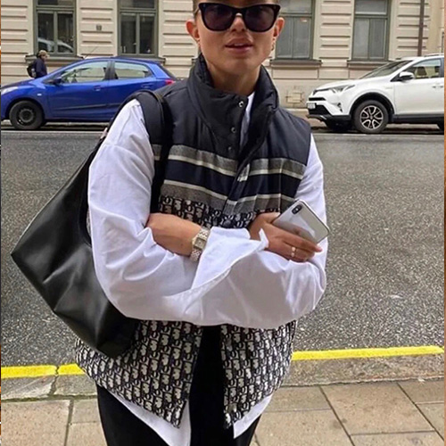 [홍콩명품.CHRISTIAN DIOR] 크리스챤 디올 오블리크 22SS 여자 구스 패딩조끼 WM671, BR, 명품의류,무브타임사이트,인터넷명품쇼핑몰,여자명품