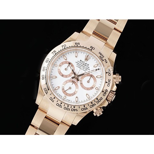 [홍콩명품시계.ROLEX] 로렉스 롤렉스 데이토나 116505 40mm 로즈골드 크로노 화이트 다이얼, 무브타임,남자명품시계,워치,중년남자,SA,명품시계